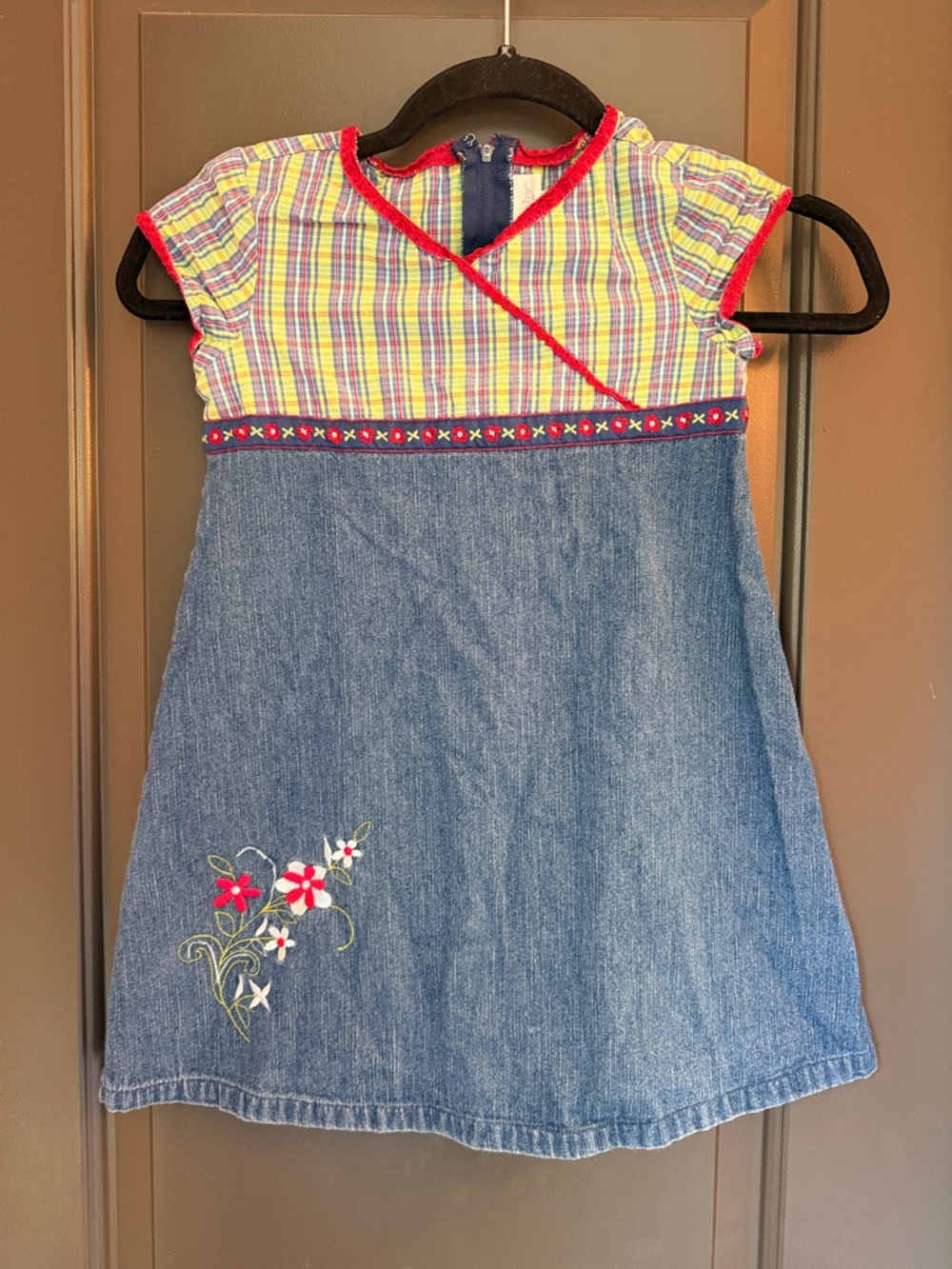 Bitty Baby by American Girl Girls' Blue Denim Dress Size 6 Vintage
